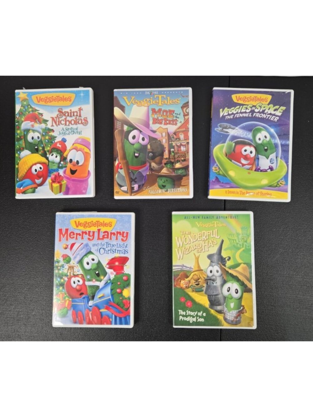 Lot of 5 VeggieTales Movies Shows DVDs